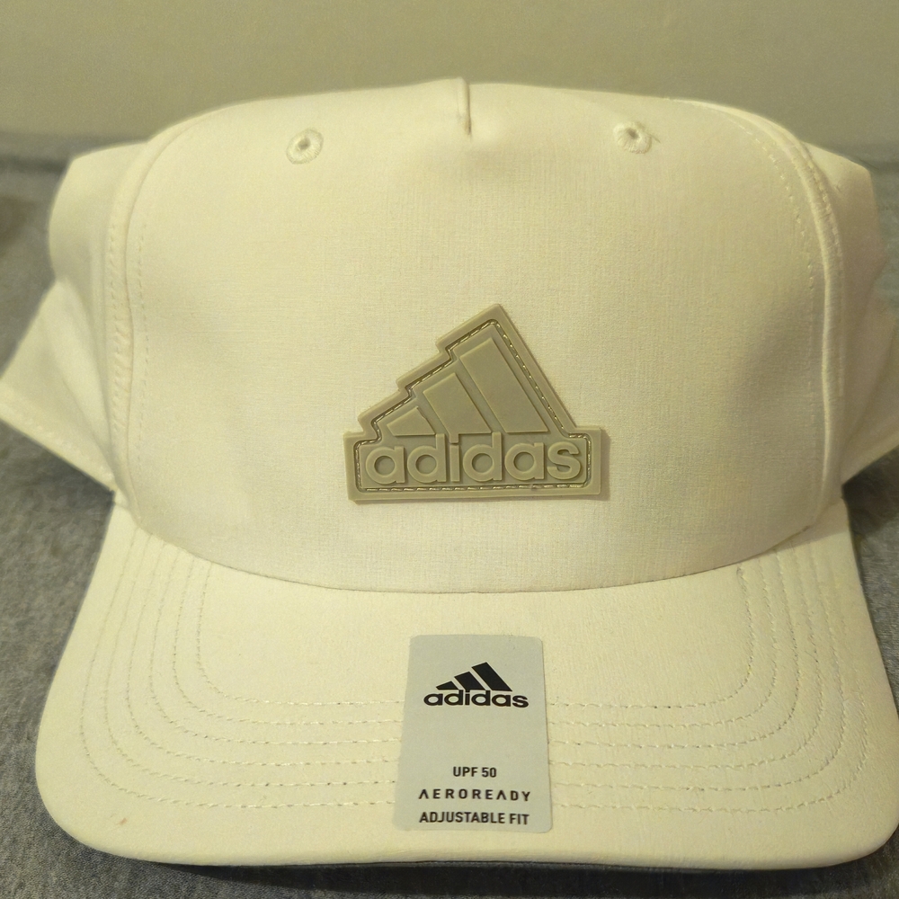 Adidas Men's Snapback Hat White - Picture 2 of 6